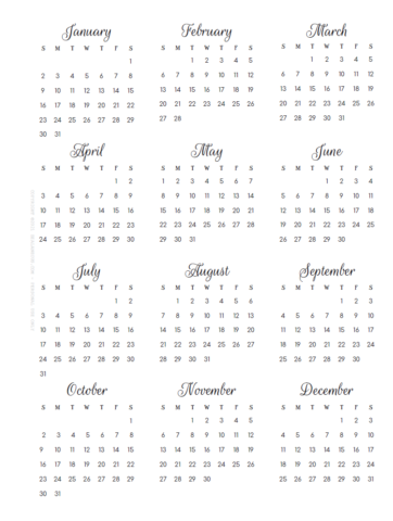 Free printable future planning planner insert for 2022 with year at a glance, vertical months, and recurring events page. Happy Planner Classic-size.
