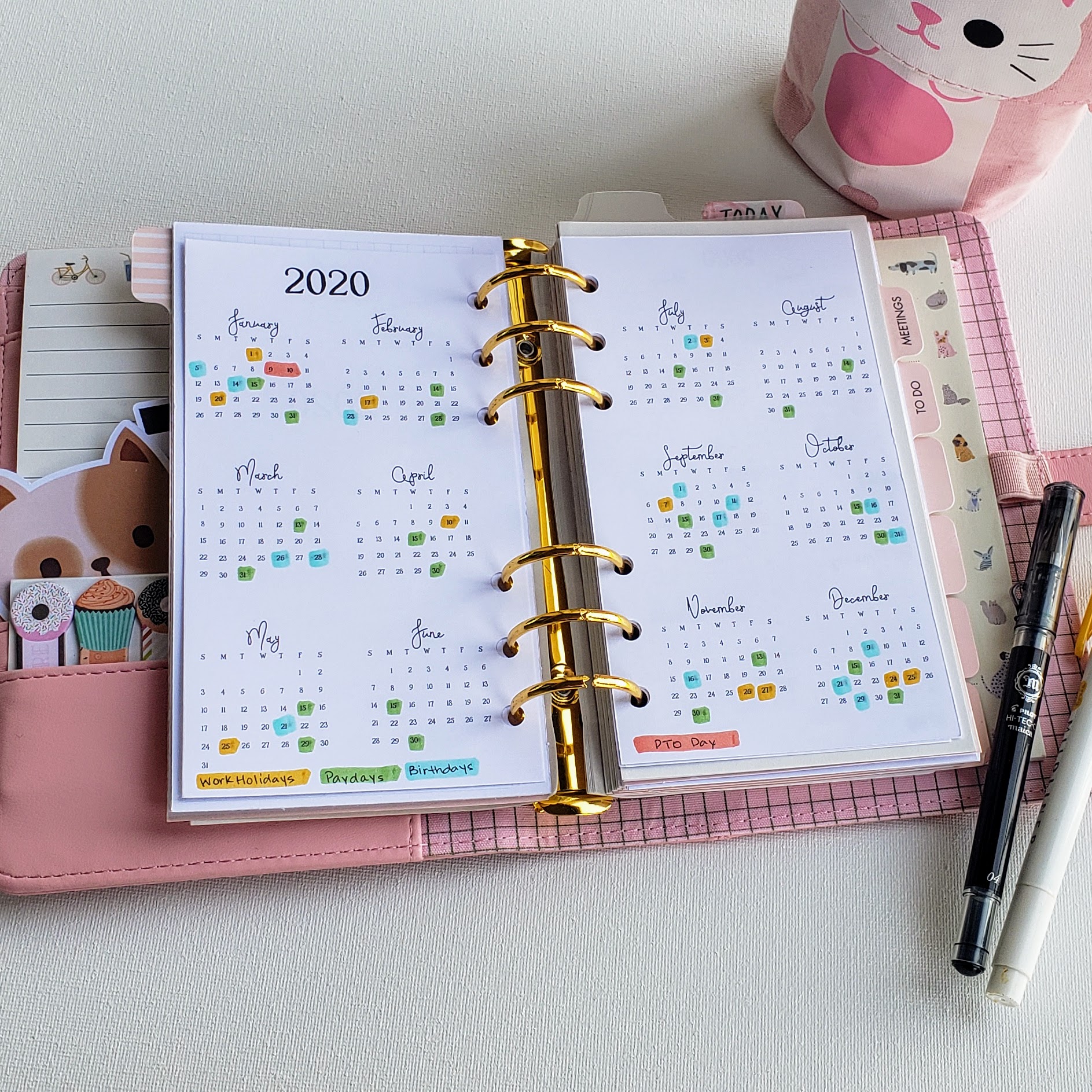 Free Printable Personal Size Planner Inserts 2020 - Zealaneous